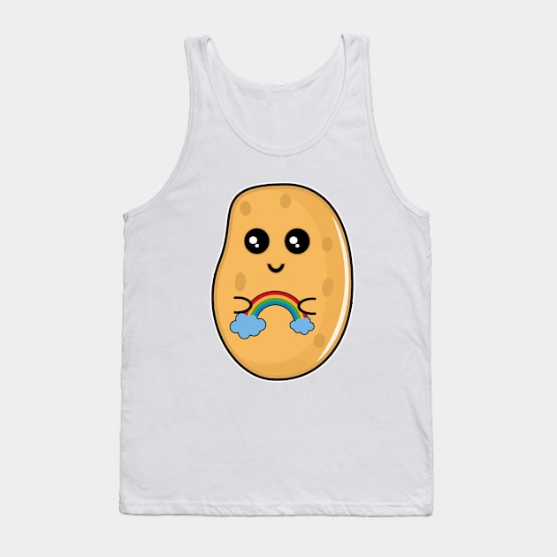 Potato with a rainbow Tank Top by LunaMay